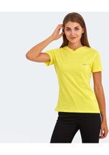 Slazenger Krısten I Kadın T-Shirt Sarı St13Tk081 703 Sarı S S