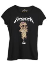 Lord T-Shirt Metallica One Siyah Kadın T-Shirt M