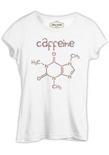 Lord T-Shirt Kimya Kafein Element Beyaz Kadın T-Shirt 001 Beyaz S