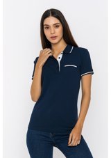 Basics & More Basics&More Kadın Polo Yaka T-Shirt Bm 1104 001 Mavi S