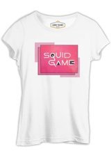 Lord T-Shirt Squid Game Logo Beyaz Bayan T-Shirt Xl