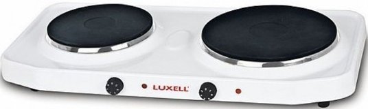 Luxell LX-7021 Emaye 2 Gözlü Elektrikli Set Üstü Beyaz Ocak