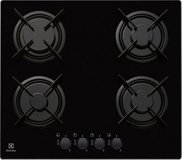 Electrolux EGT6242NVK Siyah Cam 4 Gözlü Doğalgazlı Ankastre Ocak