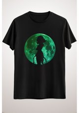Green Mint Greenmint Unisex Siyah T-Shirt Anime Hero Moon Inspired Shirt S