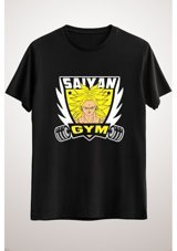 Green Mint Greenmint Unisex Siyah T-Shirt Anime Gym Power Version S