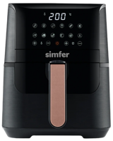 Simfer SK-6701 Smart Airfryer 4 lt Tek Hazneli Yağsız Sıcak Hava Fritözü Siyah