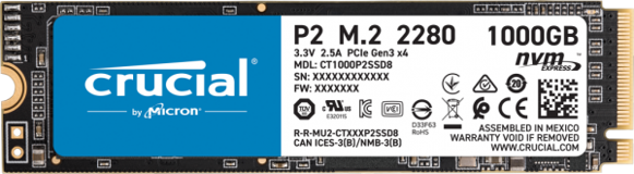 Crucial P2 CT1000P2SSD8 M2 1 TB m2 2280 SSD