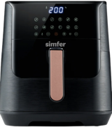 Simfer SK-6704 Smart Airfryer 8 lt Tek Hazneli Yağsız Sıcak Hava Fritözü Siyah