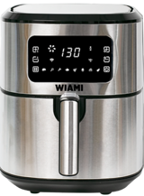 Wiami Airfryer 6.5 lt Tek Hazneli Yağsız Sıcak Hava Fritözü Gümüş