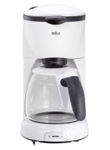 Braun CafeHouse Pure KF520 Filtreli Karaf Hazne Kapasiteli 10 Fincan 1100 W Beyaz Filtre Kahve Makinesi