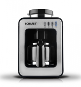 Schafer Barista Öğütücülü Filtre Filtreli Karaf 400 ml Hazne Kapasiteli 600 W Siyah Filtre Kahve Makinesi