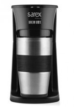 Sarex Brew Box SR3160 Filtreli Termos 420 ml Hazne Kapasiteli 750 W Siyah Filtre Kahve Makinesi