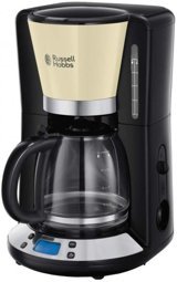 Russell Hobbs Colours Plus (24031-56) Zaman Ayarlı Filtreli Karaf 1250 ml Hazne Kapasiteli 15 Fincan Akıllı 1100 W Krem Filtre Kahve Makinesi