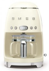 Smeg DCF02 Zaman Ayarlı Filtreli Karaf 1400 ml Hazne Kapasiteli Akıllı 1050 W Krem Filtre Kahve Makinesi