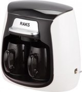 Raks Luna Max Filtreli Fincan 300 ml Hazne Kapasiteli 500 W Beyaz Filtre Kahve Makinesi