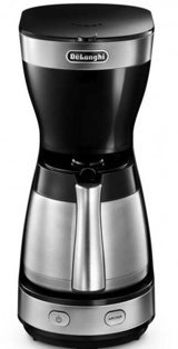 DeLonghi ICM16710 Filtreli Termos 1250 ml Hazne Kapasiteli 15 Fincan 1000 W Siyah Filtre Kahve Makinesi