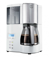 Melitta Optima Timer Zaman Ayarlı Filtreli Karaf 1200 ml Hazne Kapasiteli 12 Fincan Akıllı 850 W Beyaz Filtre Kahve Makinesi