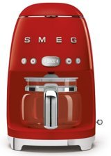 Smeg DCF02 Zaman Ayarlı Filtreli Karaf 1400 ml Hazne Kapasiteli Akıllı 1050 W Kırmızı Filtre Kahve Makinesi