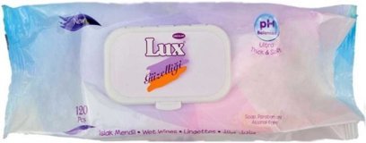 Lux Klasik Plastik Kapak Antibakteriyel 120 Yaprak Islak Mendil