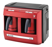 Arçelik K 3190 P Tek Hazneli Otomatik 1000 ml Su Hazneli  Akıllı 1200 W Kırmızı Türk Kahvesi Makinesi