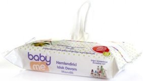 Baby Me Nemlendiricili Zeytinyağlı Antibakteriyel 56 Yaprak Islak Mendil