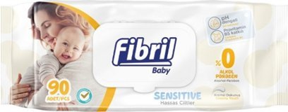 Fibril Sensitive Antibakteriyel 90 Yaprak Islak Mendil