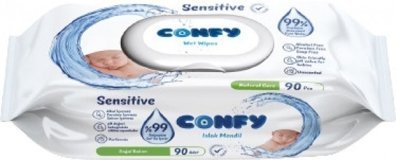 Confy Premium Sensitive Antibakteriyel 90 Yaprak Islak Mendil