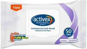 Activex Hassas Antibakteriyel 50 Yaprak Islak Mendil