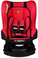 Ferrari Revo Emniyet Kemeri 360 Derece Dönen 0-25 kg Yatabilen Yükseklik Ayarlı Çift Yönlü Oto Koltuğu Kırmızı