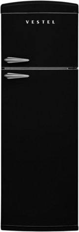 Vestel SC32201 Çift Kapılı Statik F Enerji Sınıfı 312 lt Retro Siyah Üstten Donduruculu Solo Buzdolabı