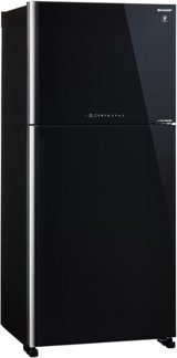 Sharp SJ-XG690G-BK Çift Kapılı Nofrost A++ Enerji Sınıfı 556 lt Modern Siyah Üstten Donduruculu Solo Kombi Tipi Buzdolabı