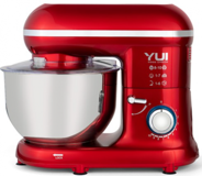 Yui Easy Chef M-108 1300 W Hamur Yoğurmalı Çırpıcılı Kırmızı Standlı Mikser