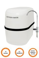 Oxygen Water 14 Aşamalı 8 lt Kapalı Kasa Pompasız Tezgah Altı Su Arıtma Cihazı