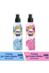 Yumoş Jet Fresh Lilyum Kokulu Sprey Çamaşır Parfümü 2x 200 ml