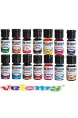 Velomy Bebek Mavisi Bebek Pembesi Bordo Kahverengi Kırmızı Lacivert Mavi Mor Pembe Sarı Siyah Ten Turuncu Yeşil Su Bazlı Sıvı Gıda Boyası 14x10 ml