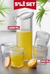 Nandy Home Akrilik 1.2 lt Akrilik Kapaklı Sürahi