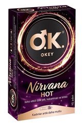 Okey Nirvana Hot Tırtıklı Prezervatif 10'lu