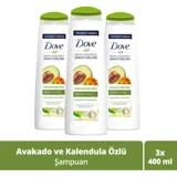 Dove Ultra Care Avokado Özü Dökülme Karşıtı Şampuan 3x400 ml