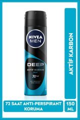 Nivea Deep Beat Sprey Erkek Deodorant 150 ml