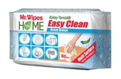 Mr. Wipes Easy Clean Okyanus Ferahlığı 80 Yaprak Yüzey Temizleme Mendili