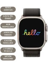 Bakeey Hello Watch Ultra 3 Akıllı Saat Siyah