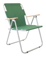 Bofigo Katlanır Kolçaklı Yeşil Tekli Kamp Sandalyesi
