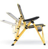 Funky Chairs Kolçaklı Gri - Sarı Tekli Kamp Sandalyesi