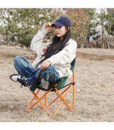 Simicg Katlanır Kolsuz Yeşil Tekli Kamp Sandalyesi