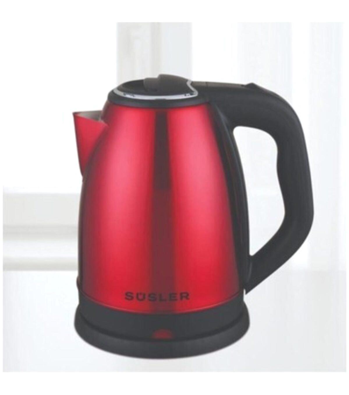 Süsler SS-4115 Çelik 2 lt 2000 W Kırmızı Kettle