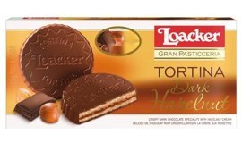 Loacker Tortina Dark Fındıklı Çikolata 125 gr
