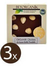 Beyorganik Fındıklı-Sütlü Çikolata 40 gr 3 Adet