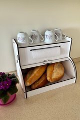 Rosyvien Sürgülü Kapaklı Beyaz Ekmek Kutusu