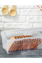 Gondol Plastik Kapaklı Şeffaf Ekmek Kutusu