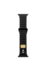 Psgt 1-2-3-4-5-6-7-8-Se-Ultra Silikon 42-44-45-49 mm Yetişkin Akıllı Saat Kordonu Siyah